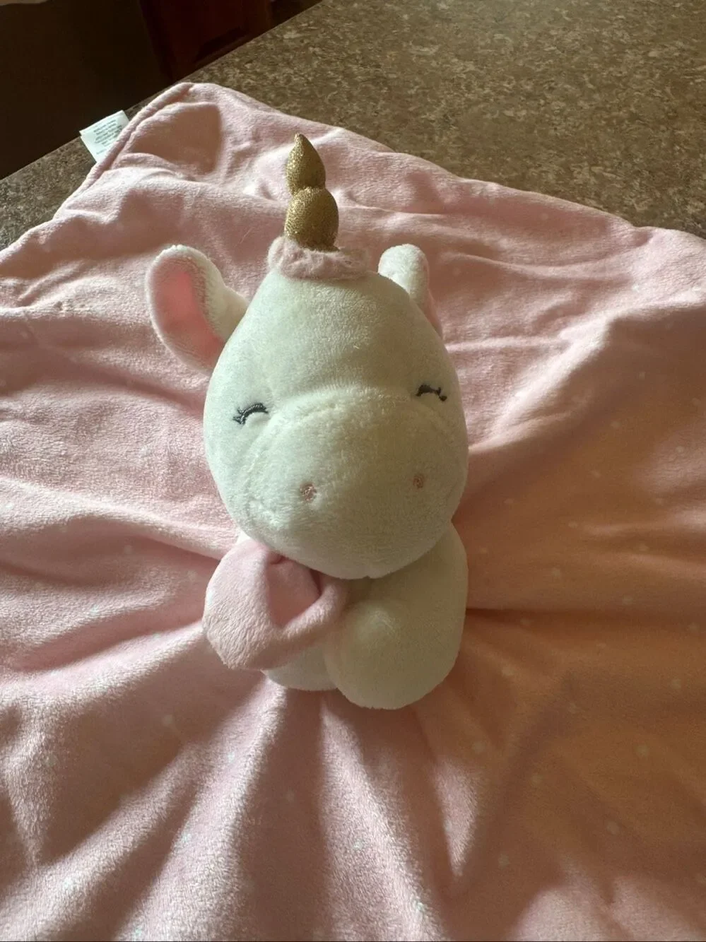 Carter’s Just One You Unicorn Lovey Security Blanket Pink Polka Dot 2019